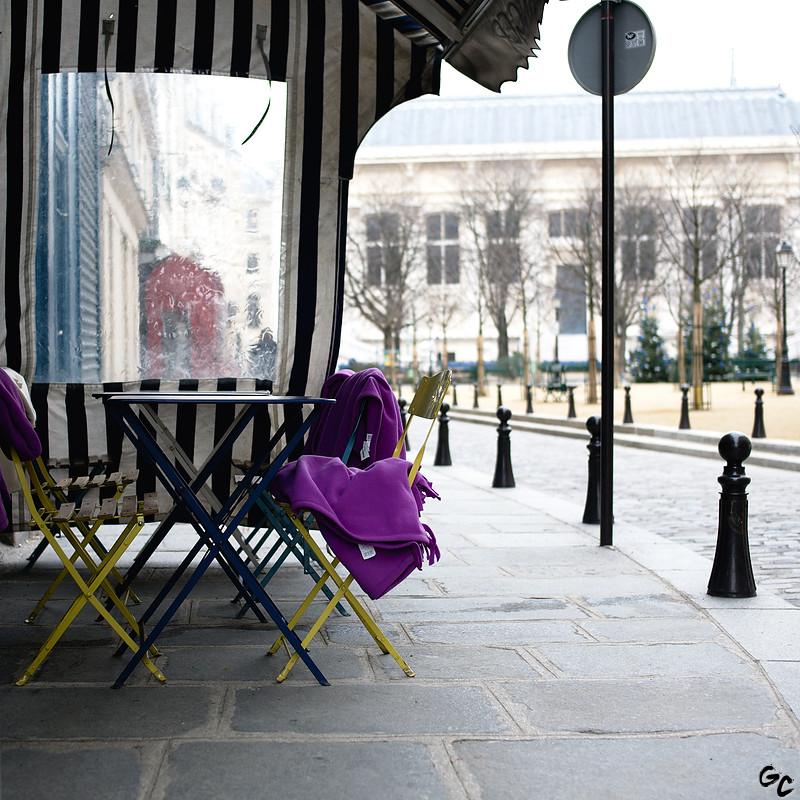 Au café sous couverture...
